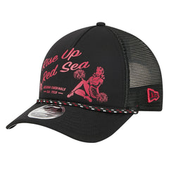 Arizona Cardinals New Era Gas Station 9FORTY A-Frame M-Crown Adjustable Trucker Hat - Black discount