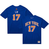 Jeremy Lin New York Knicks Name & Number T-Shirt - Blue sale