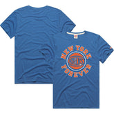 New York Knicks Homage Forever Tri-Blend T-Shirt - Blue outlet
