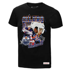 Connor McDavid Edmonton Oilers Mitchell & Ness 2.0 Player Graphic T-Shirt - Black T-shirts
