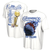 Oklahoma City Thunder Unisex 2025 NBA Finals Champions Celebration Parade Roster T-Shirt - White outlet