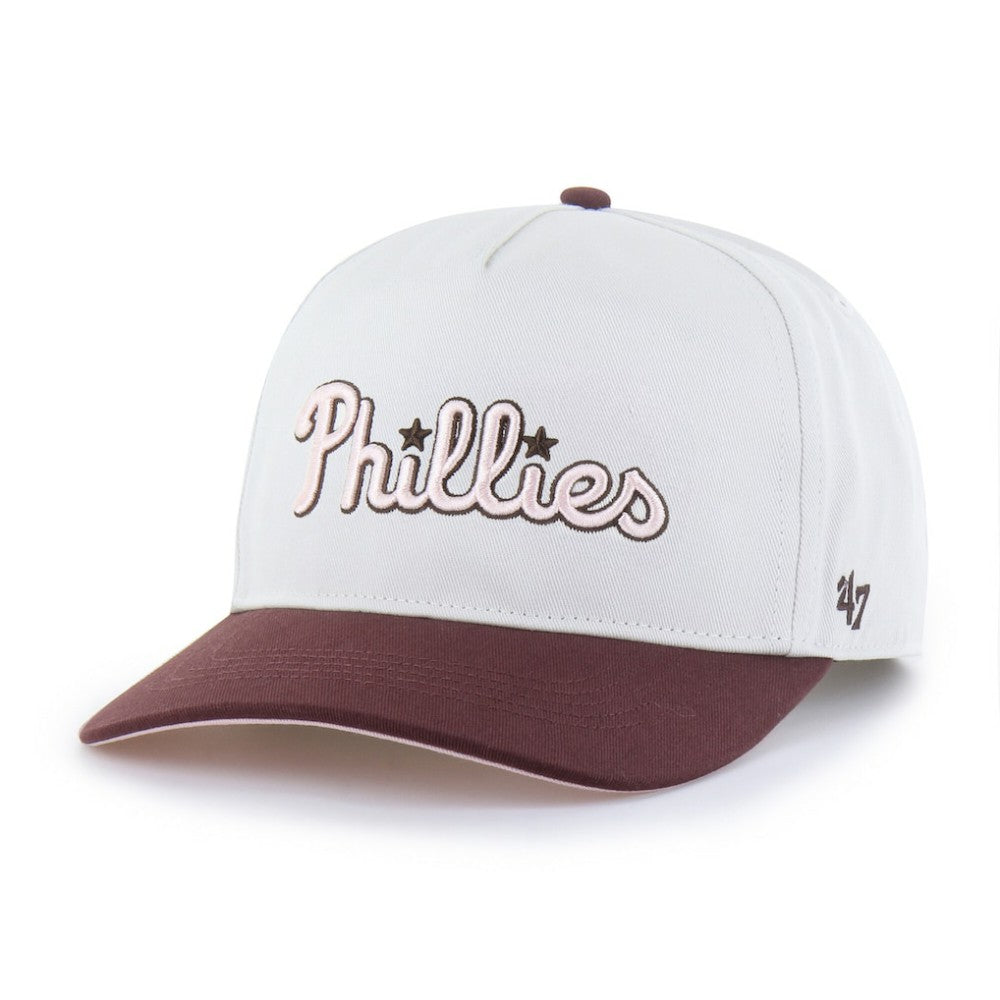 Philadelphia Phillies Unisex Love Letter Adjustable Hitch Hat Stone/Burgundy