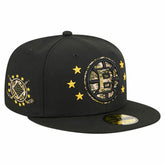 Boston Bruins New Era Military Appreciation Digital Camo Stars 59FIFTY Fitted Hat - Black Hats