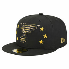 St. Louis Blues New Era Military Appreciation Digital Camo Stars 59FIFTY Fitted Hat - Black Hats