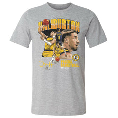 Tyrese Haliburton Indiana Pacers 500 Level Collage T-Shirt - Heather Gray sale