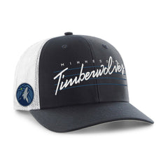 Minnesota Timberwolves '47 Downburst Trucker Adjustable Hat - Navy shop