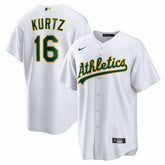 Nick Kurtz Athletics Home Replica Player Jersey White