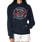Houston Texans G-III 4Her by Carl Banks Women's Pinstripe Circle Fleece Pullover Hoodie - Navy cheap