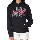 Arizona Cardinals G-III 4Her by Carl Banks Women's Pinstripe Circle Fleece Pullover Hoodie - Black outlet