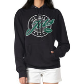 New York Jets G-III 4Her by Carl Banks Women's Pinstripe Circle Fleece Pullover Hoodie - Black online
