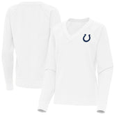 Indianapolis Colts Antigua Women's Varsity Tri-Blend V-Neck Long Sleeve T-Shirt - White for sale