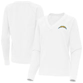 Los Angeles Chargers Antigua Women's Varsity Tri-Blend V-Neck Long Sleeve T-Shirt - White online