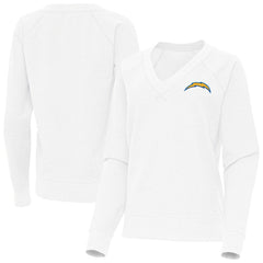Los Angeles Chargers Antigua Women's Varsity Tri-Blend V-Neck Long Sleeve T-Shirt - White online