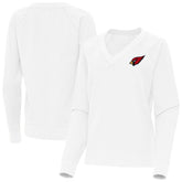 Arizona Cardinals Antigua Women's Varsity Tri-Blend V-Neck Long Sleeve T-Shirt - White sale