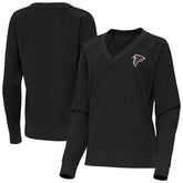 Atlanta Falcons Antigua Women's Varsity Tri-Blend V-Neck Long Sleeve T-Shirt - Heather Black online