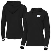 Washington Commanders Antigua Women's Trek Raglan Pullover Hoodie - Black cheap