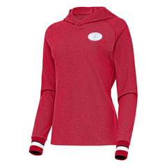 San Francisco 49ers Antigua Women's Trek Raglan Pullover Hoodie - Scarlet discount