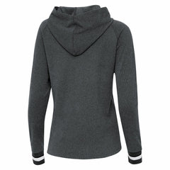Detroit Lions Antigua Women's Trek Raglan Pullover Hoodie - Heather Charcoal cheap