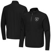 Las Vegas Raiders Antigua Step Up Quarter-Zip Pullover - Black online