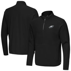 Philadelphia Eagles Antigua Step Up Quarter-Zip Pullover - Black outlet