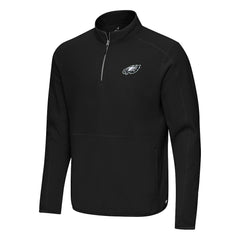 Philadelphia Eagles Antigua Step Up Quarter-Zip Pullover - Black outlet