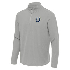 Indianapolis Colts Antigua Sync Tri-Blend Quarter-Zip Pullover - Heather Gray cheap