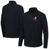 Cleveland Browns Antigua Throwback Sync Tri-Blend Quarter-Zip Pullover - Heather Black cheap