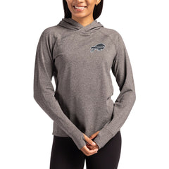Buffalo Bills Cutter & Buck Women's Tonal Logo Adapt Knit Recycled Raglan Pullover Hoodie - Heather Charcoal outlet