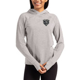 Chicago Bears Cutter & Buck Women's Tonal Logo Adapt Knit Recycled Raglan Pullover Hoodie - Heather Gray sale