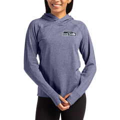 Seattle Seahawks Cutter & Buck Women's Primary Logo Adapt Knit Recycled Raglan Pullover Hoodie - Heather Navy discount