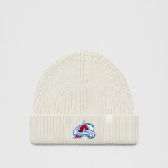 Colorado Avalanche lululemon Unisex Close-Fit Wool-Blend Ribbed Beanie - Heathered Bone