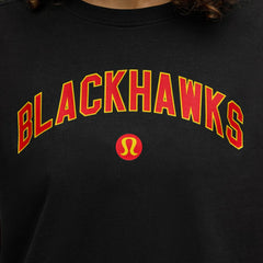 Chicago Blackhawks lululemon Women's All Yours Organic Cotton T-Shirt - Black T-shirts