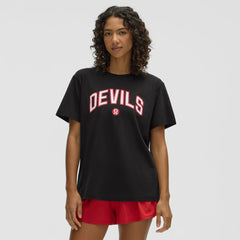 New Jersey Devils lululemon Women's All Yours Organic Cotton T-Shirt - Black T-shirts