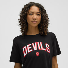 New Jersey Devils lululemon Women's All Yours Organic Cotton T-Shirt - Black T-shirts