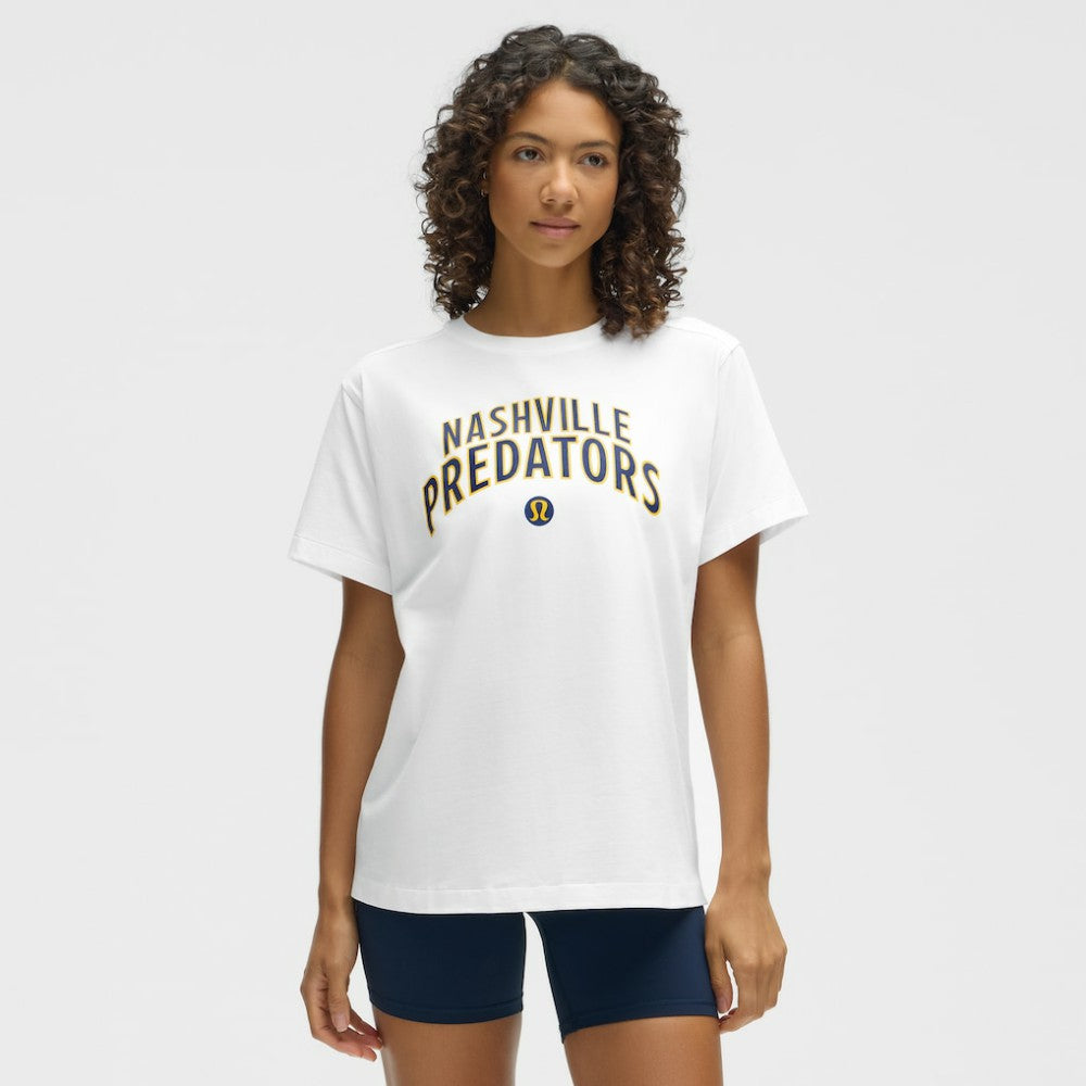 Nashville Predators lululemon Women's All Yours Organic Cotton T-Shirt - White T-shirts
