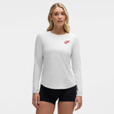 Detroit Red Wings lululemon Women's Love Long Sleeve T-Shirt - Heathered Core Ultra Light Grey T-shirts