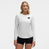 Minnesota Wild lululemon Women's Love Long Sleeve T-Shirt - Heathered Core Ultra Light Grey T-shirts