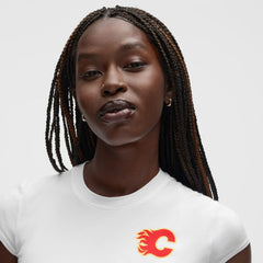 Calgary Flames lululemon Women's Baby T-Shirt - White T-shirts