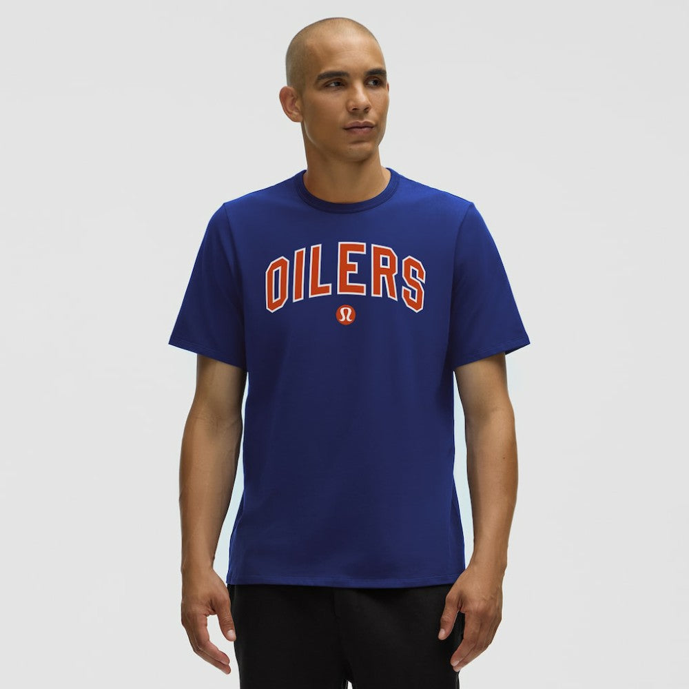 Edmonton Oilers lululemon Organic Cotton Classic-Fit T-Shirt - Larkspur T-shirts