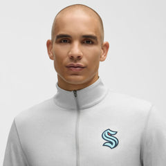 Seattle Kraken lululemon Soft Jersey Half-Zip Pullover - Heather Gray Jerseys