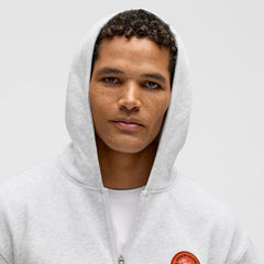 Anaheim Ducks lululemon Steady State Full-Zip Hoodie - Heathered Core Ultra Light Grey Hoodies