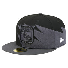 New York Rangers New Era Spikes 59FIFTY Fitted Hat - Black Hats