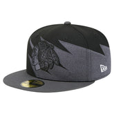 Chicago Blackhawks New Era Spikes 59FIFTY Fitted Hat - Black Hats