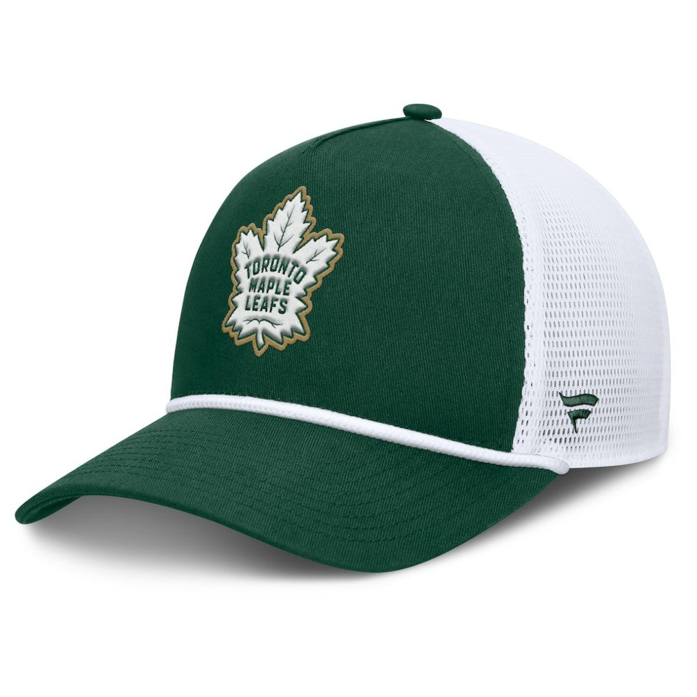 Toronto Maple Leafs Fanatics Bermuda A-Frame Adjustable Hat - Green/White Hats