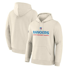 New York Rangers Fanatics Centennial Fleece Hoodie - Beige Hoodies