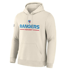 New York Rangers Fanatics Centennial Fleece Hoodie - Beige Hoodies