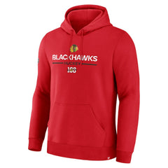 Chicago Blackhawks Fanatics Centennial Fleece Pullover Hoodie - Red Hoodies
