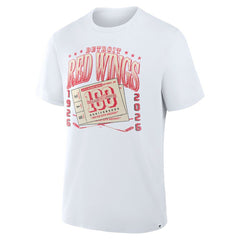 Detroit Red Wings Fanatics Centennial Legacy T-Shirt - White T-shirts