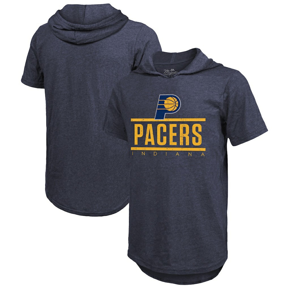 Indiana Pacers Majestic Threads Tri-Blend Hoodie T-Shirt - Navy cheap