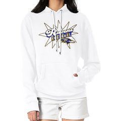 Baltimore Ravens Starter Women's Drive-In Sign Pullover Hoodie - White cheap